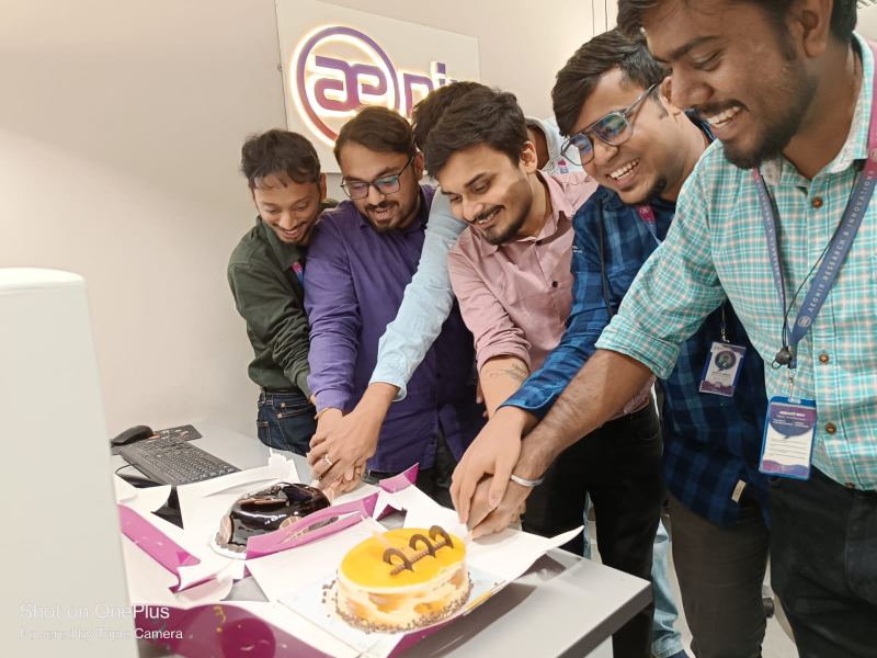 Early Aeonix team at the office