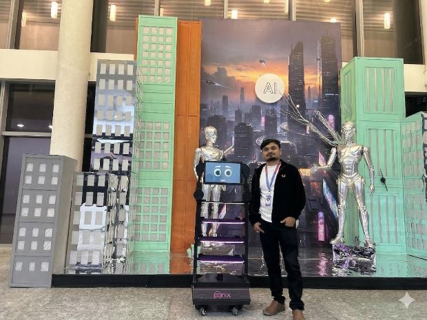 Aeonix robot at AI India Impact Summit