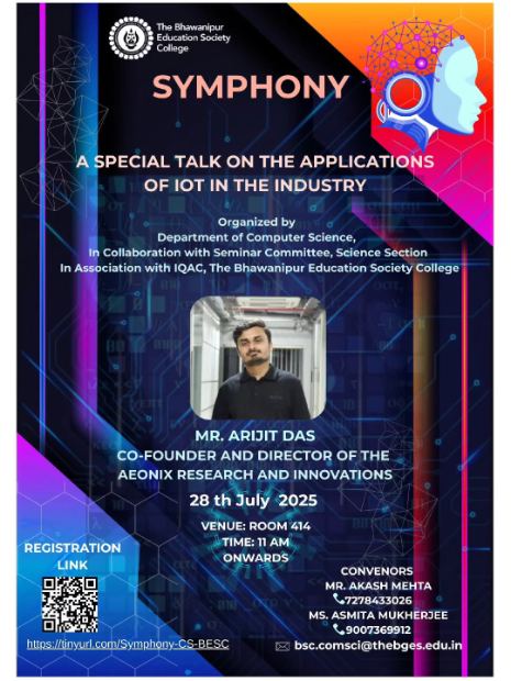 Symphony — IoT talk, BESC Kolkata