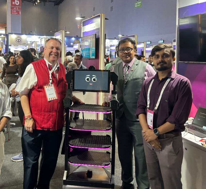 Made in India autonomous robot showcased at AI India Summit 2026
