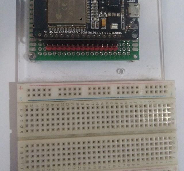 An ESP32 development board